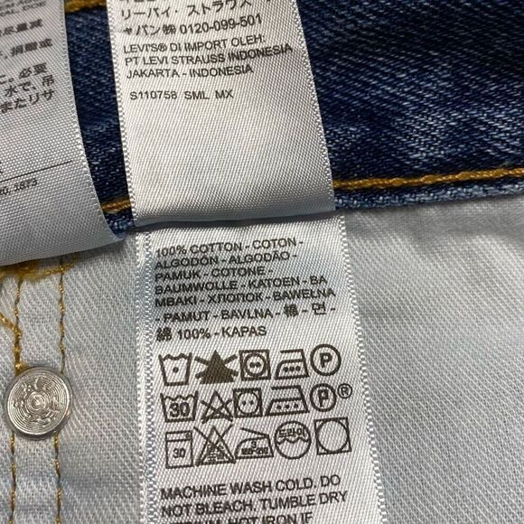 Levis 516 Mens Jeans Size 36x30 Straight Leg Medium Blue 100% Cotton - Picture 2 of 11